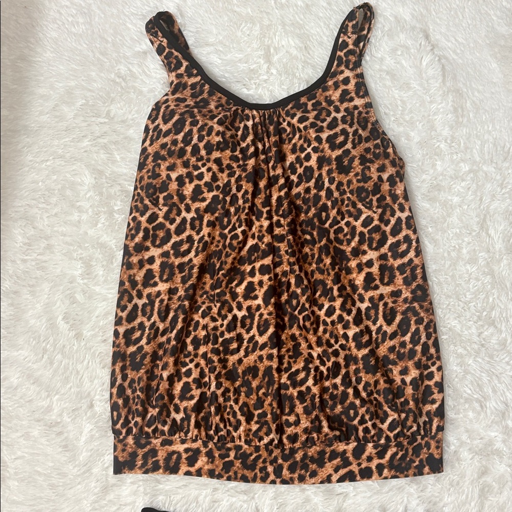 NWT Aqua Eve 2 Piece Leopard Print Swim Set Size L - Picture 2 of 16
